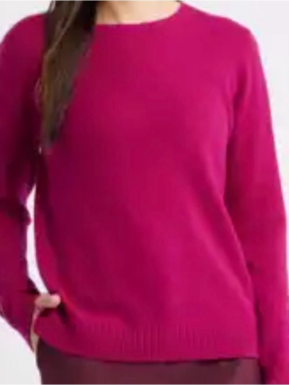 neiman marcus chasmere sweater fuchsia